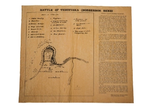 Battle of Tehopiska (Horseshoe Bend 1814) Parchment 