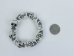 White Resin Skull Bracelet:Large - 1256-10-L (Y1XC04)