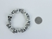 White Resin Skull Bracelet:Large - 1256-10-L (Y1X)