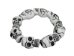 White Resin Skull Bracelet:Large - 1256-10-L (Y1XC04)