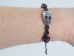 Metal & Wood Skull Bracelet - 1256-20 (Y1JC02)