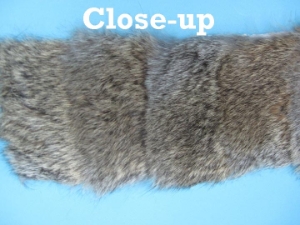 Rabbit Craft Piece: 10x80cm: Bunny Gray 