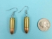 Bullet Earrings: 45CAL Brass - 1261-10-9646 (Y2KC19)
