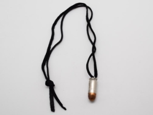 Bullet Necklace: 45CAL Nickel 