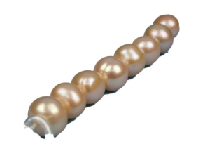 Big-Hole Pearl 3" Strand: AAA-: Pink: 10mm 