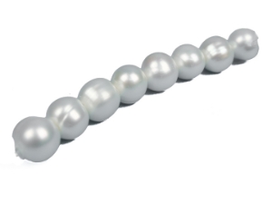 Big-Hole Pearl 3" Strand: AAA-: White: 10mm 