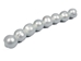 Big-Hole Pearl 3&quot; Strand: AAA-: White: 10mm - 1262-027WH (Y1K)