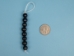Big-Hole Pearl 3" Strand: AAA-: Black: 11mm - 1262-028BK (Y1KC06)