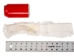 1.5" White Czech Rabbit Fur Strip (ft) - 1263-RBCZWH15 (Y1JC03)