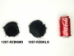 Dyed Black Czech Rabbit Fur Pompom - 1267-RZBKSM (Y2O)