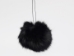 Dyed Black Czech Rabbit Fur Pompom - 1267-RZBKSM (Y2O)