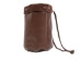 Dark Brown Leather Bullet Bag: Large - 1275-L-DB (Y3LRH)