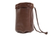 Dark Brown Leather Bullet Bag: Large - 1275-L-DB (Y3L)