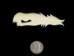 Wolf Bone Pendant with Hole: Big - 128-130B (Y2KC07)
