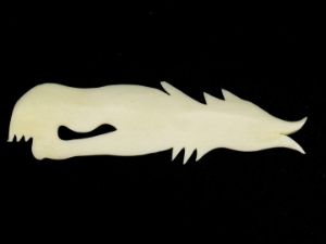 Wolf Bone Pendant with Hole: Big bone pendants
