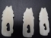 Wolf Bone Pendant with Hole: Small - 128-130S (Y2KC07)