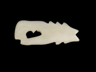 Wolf Bone Pendant with Hole: Small bone pendants