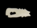 Wolf Bone Pendant with Hole: Small - 128-130S (Y2KC07)