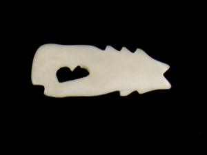 Wolf Bone Pendant with Hole: Small bone pendants