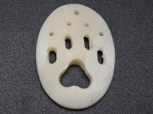 Wolf Track Bone Pendant With Hole bone pendants