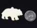 Walking Bear Bone Pendant with Hole - 128-141M (Y2KC14)