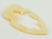 Arrowhead/Turtle Bone Pendant with Hole - 128-220M (Y1LC04)
