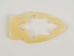 Arrowhead/Turtle Bone Pendant with Hole - 128-220M (Y1LC04)