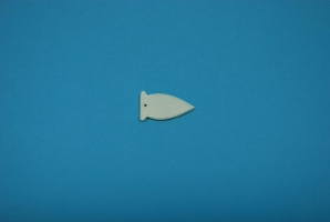 Arrowhead Bone Pendant With Hole: Simple bone pendants