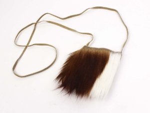 Leather Bag with Springbok Fur 