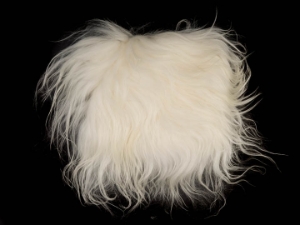 Icelandic Sheepskin Project Piece: Creamy White (12" x 12") 
