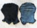 Sheared Garment Rabbit Skin: Black Dyed: 16mm - 134-03SBD16 (Y2ERI)