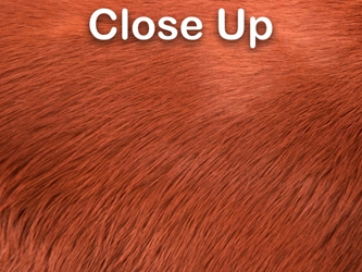 Dyed Better Rabbit Skin: Rusty Brown 