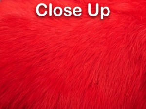 Dyed Better Rabbit Skin: Fluorescent Red 