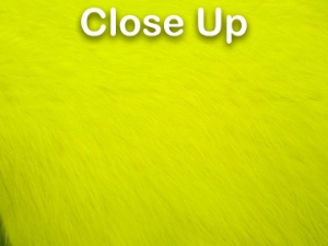Dyed Better Rabbit Skin: Fluorescent Yellow 