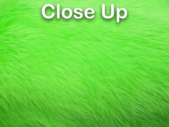 Dyed Better Rabbit Skin: Fluorescent Green 