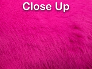 Dyed Better Rabbit Skin: Fluorescent Cerise 