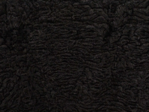 #1 Rabbit Plate: Astrakhan/Black Dyed Pattern 