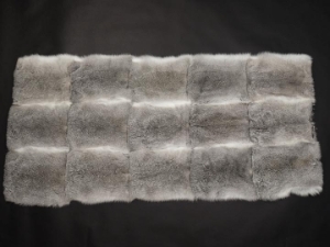 Long Hair #1 Rabbit Plate: Chinchilla 
