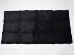 Rabbit Plate: Double-Face: Napa Finish: Black Dyed 