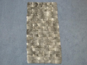 Rabbit Patchwork Plate: "Chinchilla" 