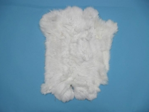 Heavy Low Grade C Czech Female Rabbit Skin: White 