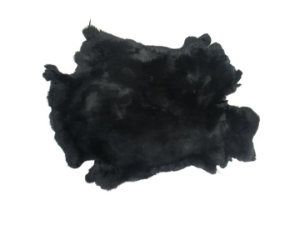 #1 Rex Rabbit: Dyed Black: Large 