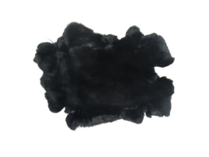#1 Rex Rabbit: Dyed Black: Small 