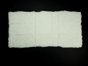 Long Hair #1 Rex Rabbit Plate: Natural White: Grade B 