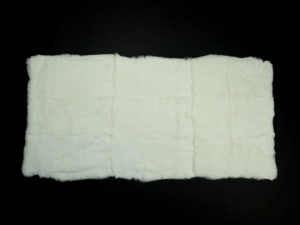 Long Hair #1 Rex Rabbit Plate: Natural White: Grade C 