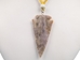 Iroquois Beaded Flint Arrowhead Necklace - 144-05 (Y2L)