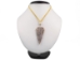 Iroquois Beaded Flint Arrowhead Necklace - 144-05 (Y2LC03)