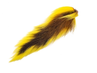 Dyed Deer Tail: Yellow 