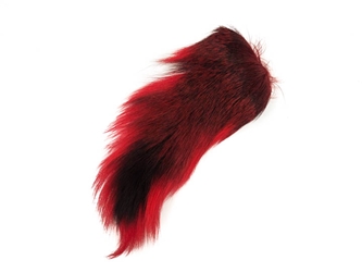 Dyed Deer Tail: Red 