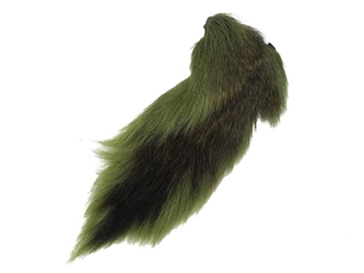 Dyed Deer Tail: Light Olive 